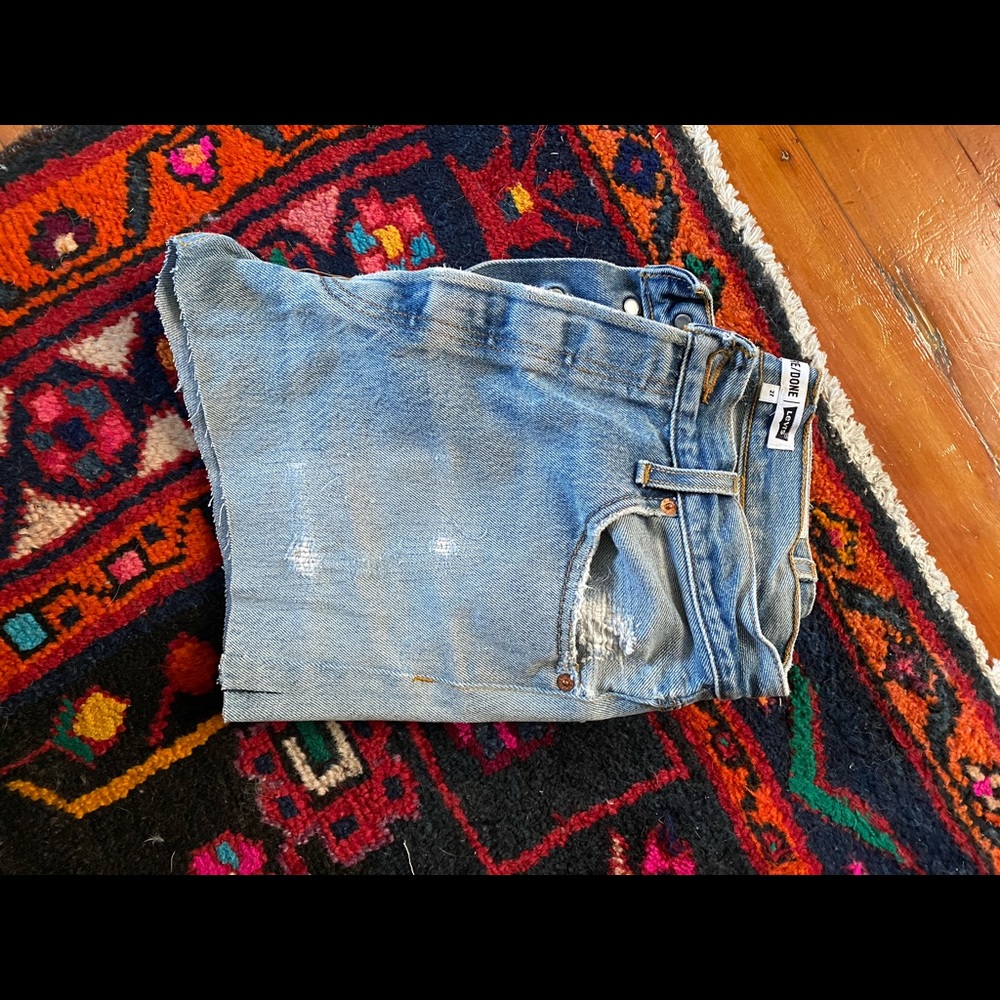 NWOT RE/DONE High Rise Short - Picture 4 of 6